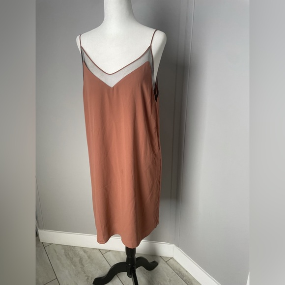 BABATON camisole slip dress with sheer upper size medium - Picture 4 of 8